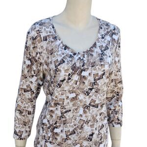 610133...Karen Scott 3/4 Sleeve Length Size Medium